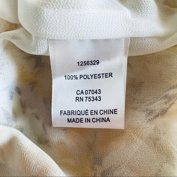 Joie Off the Shoulder Swiss Dot Top - Yellow Floral - Picture 6 of 9